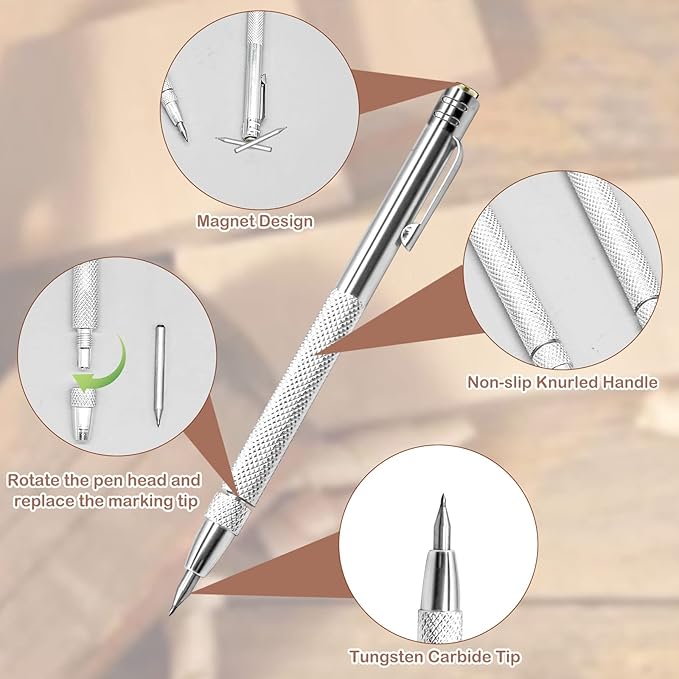 2Pcs Tungsten Carbide Tip Scriber - Image 3