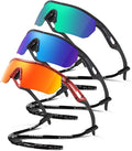 Kids Sunglasses Youth Baseball Sunglasses for Boys Girls 3-12 Polarized Softball Sports Goggles UV Protection