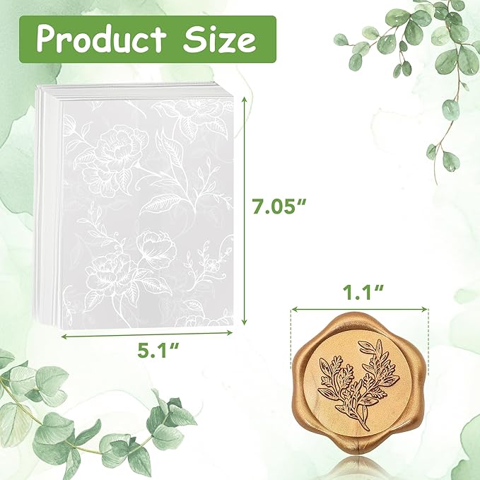 SWANGSA 50 Sets Wedding Invitations Wraps, Vellum Jackets - Image 2