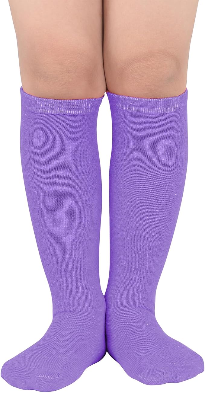 American Trends Kids Toddler Soccer Socks Youth Baseball Softball Football Socks Knee High Accessories for Girls