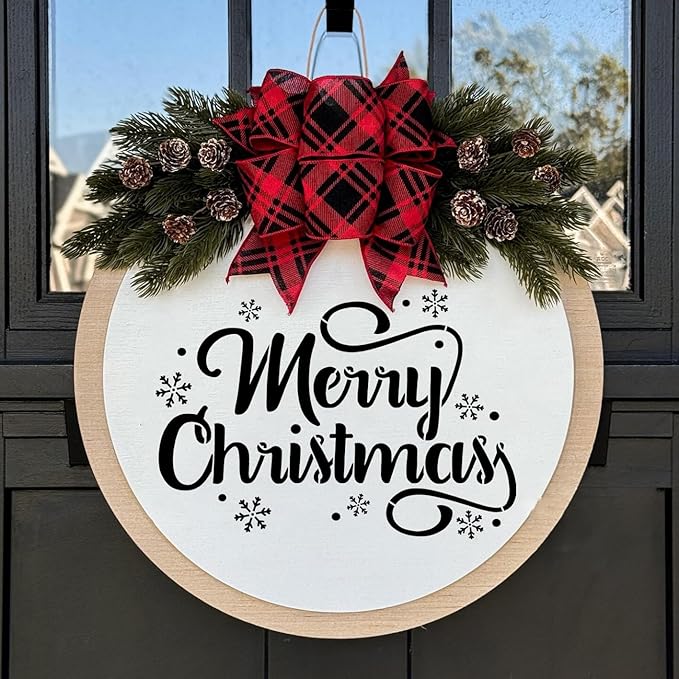 Christmas Stencils for Crafts Reusable Christmas Window Stencil Xmas Village - Image 5