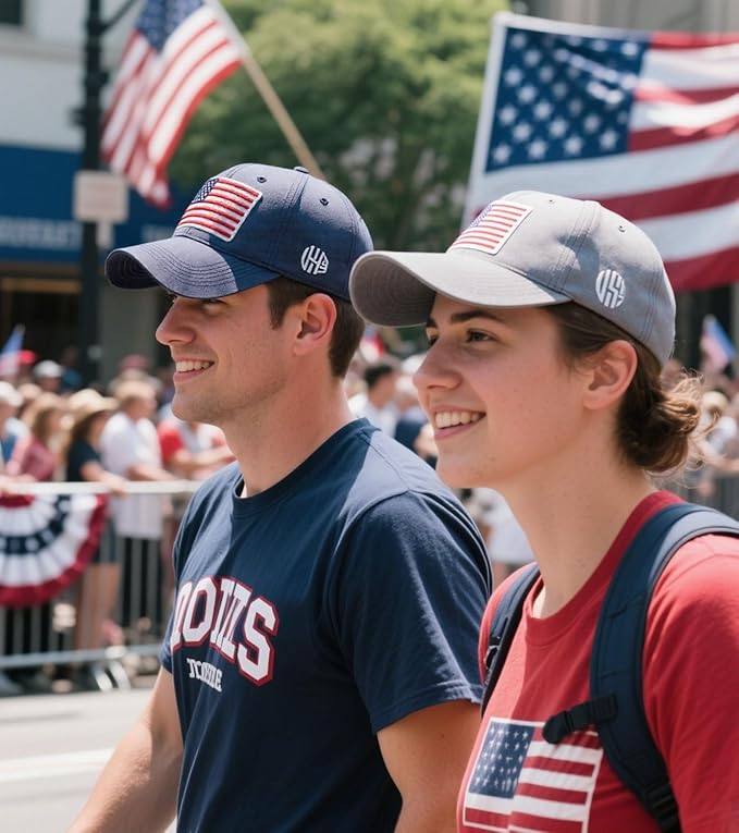 2-Pack USA Flag Hats for Men Baseball American Flag Hats for Men USA Cap USA Tactical Washed for Women