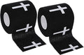2Pcs Pre-Wrap Black Christian Athletic Wrist Tape 2 Inch Wide, Soccer Baseball Drip Wrist Tape Cross Socks Accessories Drip Youth, Sport Supplies for Football Sports Baseball Gymnastics Athlete Injury