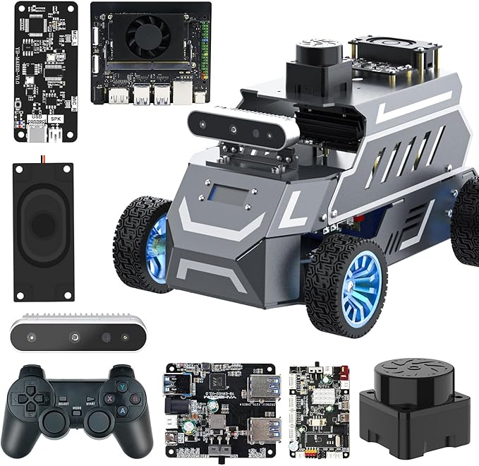 Yahboom for Jetson Orin Nano 8GB Super Ackerman Chassis, ROS2 AI Coding Robot by Yahboom