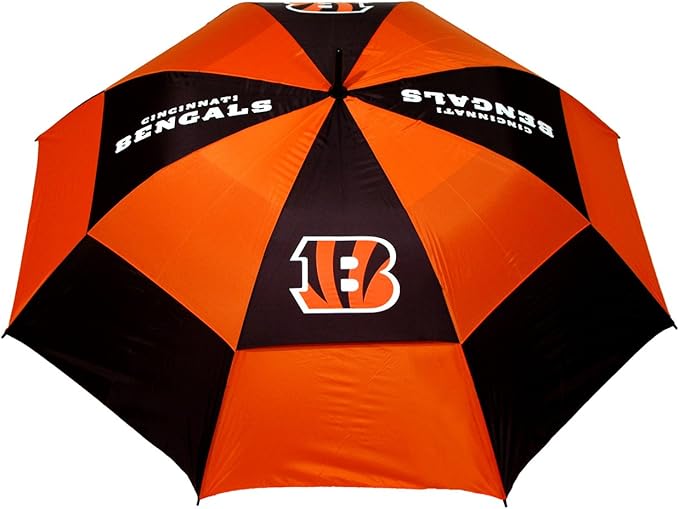 Team Golf NFL San Francisco 49ers Golf Umbrella 62" Golf Umbrella with Protective Sheath, Double Canopy Wind Protection Design, Auto Open Button