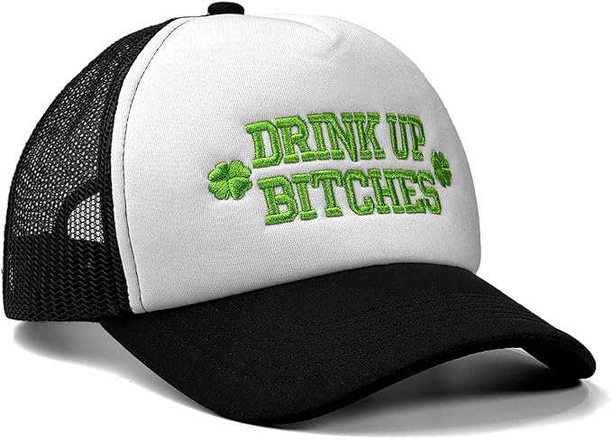 St Patricks Day hat Green Baseball Cap Shamrock Embroidered for man Women Funny