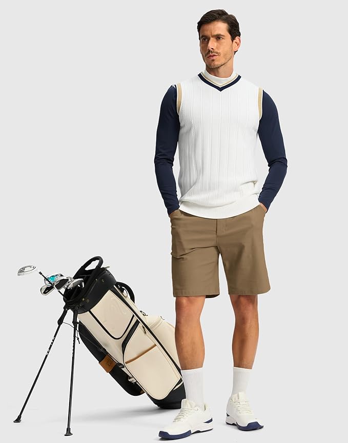 G Gradual Men's Golf Dress Shorts 5"/ 7"/ 9" Stretch Casual Work Flat Front Shorts for Men with 3 Pockets Quick Dry