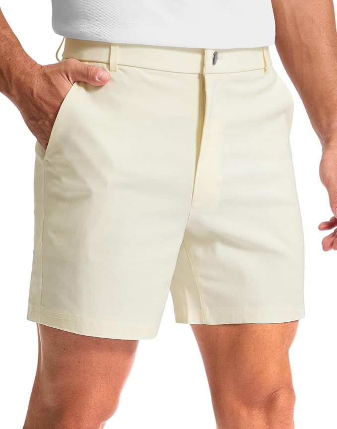 G Gradual Men's Golf Dress Shorts 5"/ 7"/ 9" Stretch Casual Work Flat Front Shorts for Men with 3 Pockets Quick Dry