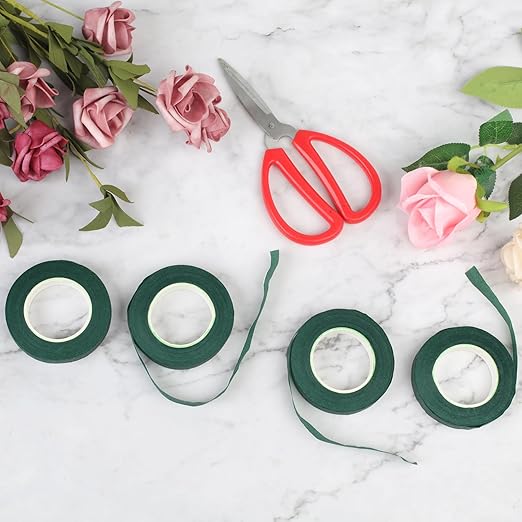 6 Roll Floral Tape 1/2inch Flower Tape Dark Green, Floral Tapes - Image 7