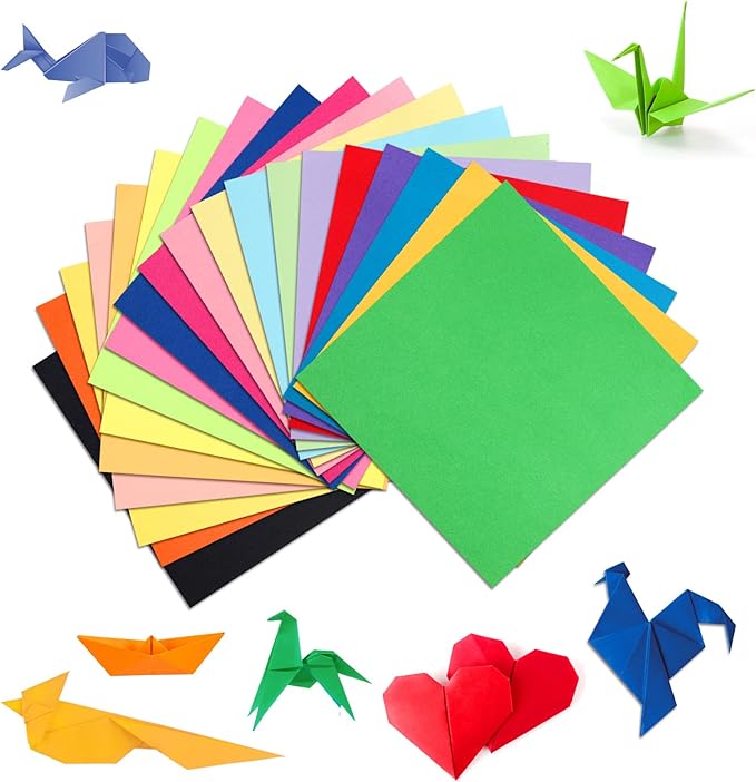 Granhoolm 300 Sheets Origami Paper, 20 Colors Origami Paper 5x5 inch, Double by Granhoolm