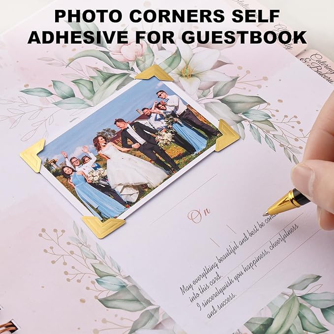 CHIALLCO Photo Corners 120 Pcs Gold Self-Adhesive Picture Mounting Corner - Image 4