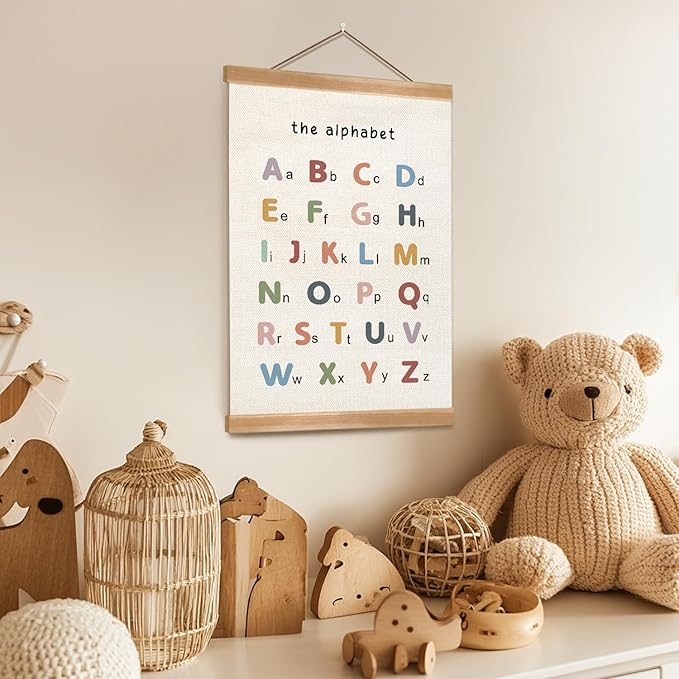 ZTGDA Alphabet Numbers Poster Set of 2, Alphabet Numbers Wall Art, ABC Banner - Image 6