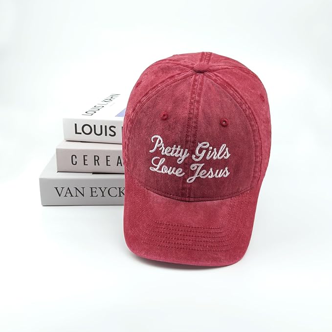 Faith Christian Patriotic Embroidered Baseball Cap, Vintage Cotton Dad Hat for Men Women, Birthday