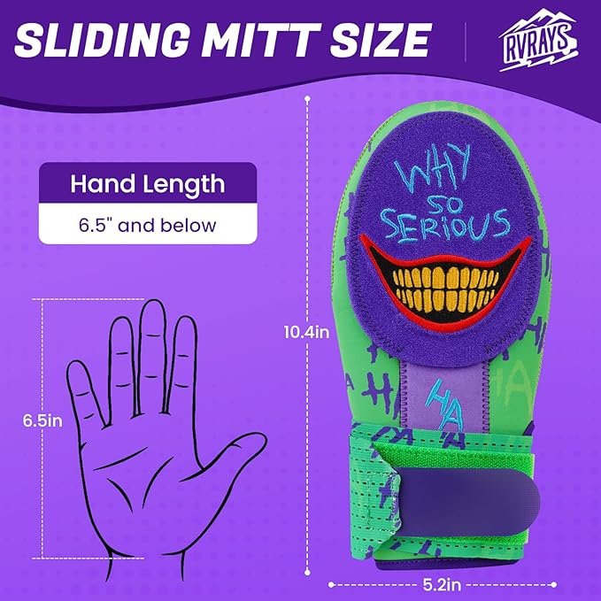 Baseball Sliding Mitt - Sliding Mitt for Youth - Drippy Drip Accessory Gingerbread Man, Coco, Scary HaHa - Softball