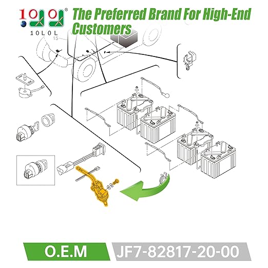 10L0L Golf Cart Stop Switch - Replacement Accelerator Micro Switch for Yamaha G14 G16 G19 G20 G21 G22/Drive Gas & Electric Golf Carts - JF7-82817-20-00 Jf7-82817-22
