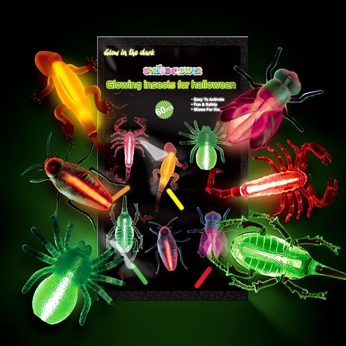 SpringFlower 60pcs Halloween Glow Critters Set - Image 9