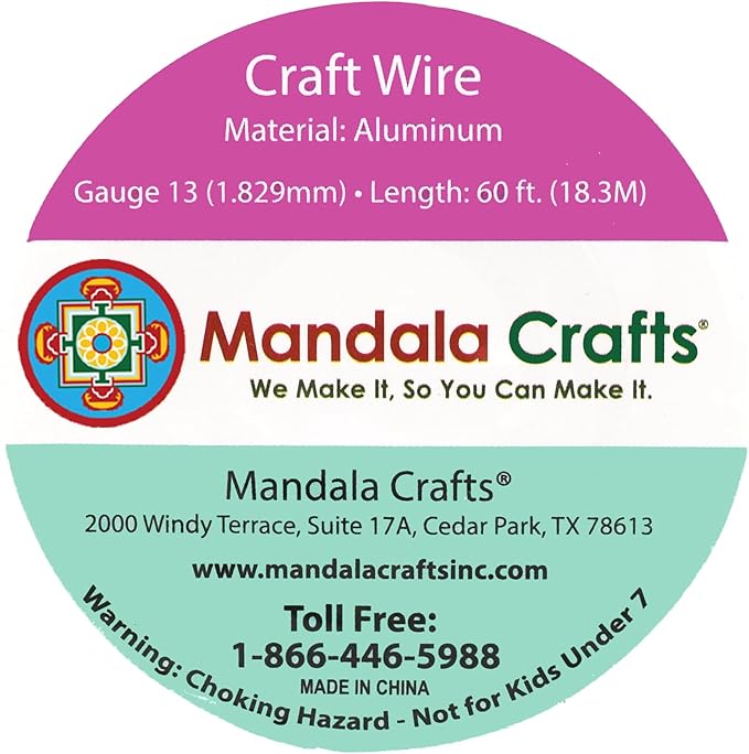 Mandala Crafts 13 Gauge Anodized Aluminum Craft Wire - Image 3
