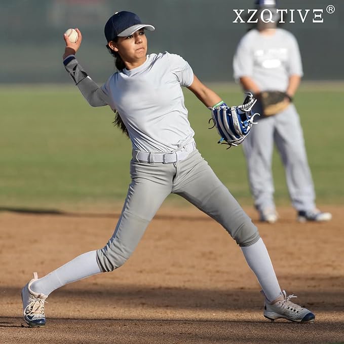 XZQTIVE 3 Pairs of Baseball Softball Socks and 1 Baseball Softball Belt Combo Set Knee-High Soccer Socks for Kids Youth Adult