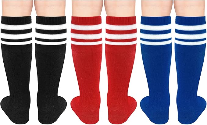 Olreco Toddler Soccer Socks Kids Baseball Socks Youth Softball Sock for Girls Boys Football Sock Boys Athletic Accessories