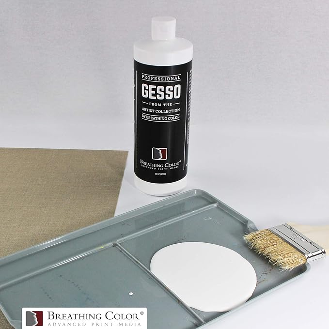 White Gesso Canvas Primer 8 oz Give Your Art The Ultimate Base Prime! Keep - Image 3