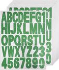 Starboling Letter Stickers, 2 inch 8 Sheets Green Alphabet Sticker, Self by Starboling