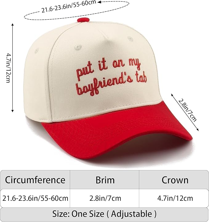 Funny Embroidered Trucker Hat, Vintage Two-Tone Cotton Baseball Cap for Men Women, Adjustable Dad Hat Gift Idea