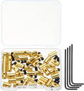 MECCANIXITY 40 Pcs Metal Locking Pin Backs, Locking Pin Keepers Clasp 9mm by MECCANIXITY