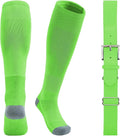 QBK Youth Baseball Socks & Belt Combo Set for Kids 2-16 Years -Softball/Tee Ball Accessories (1 Pair + 1 Belt, Unisex)