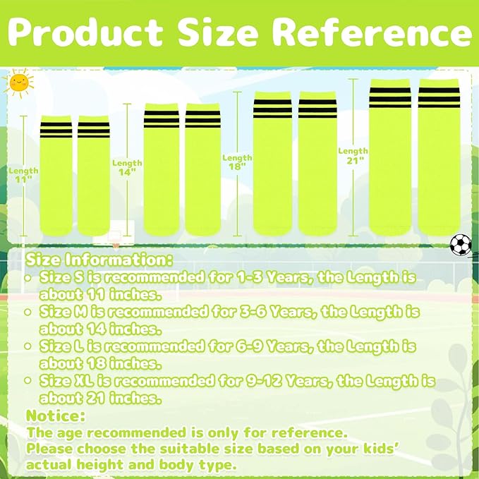 Olreco Toddler Soccer Socks Kids Baseball Socks Youth Softball Sock for Girls Boys Football Sock Boys Athletic Accessories