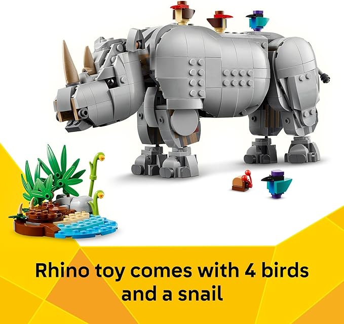 LEGO Creator 3 in 1 Wild Animals: Majestic Rhino - Image 6