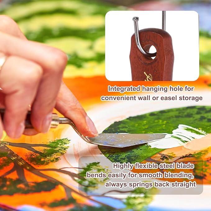 MECCANIXITY Pack of 1 Large Palette Knife No.11, 9.4" Long Palette Knives - Image 4