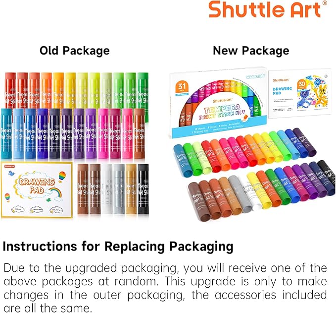 Tempera Paint Sticks, 30 Colors Solid Tempera Paint - Image 2
