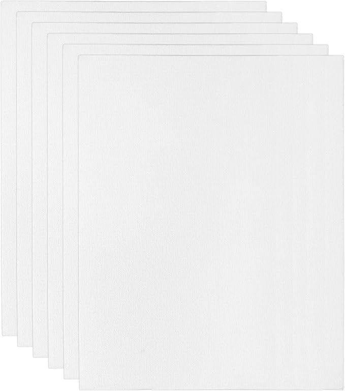 PATIKIL 11x14 Canvas Boards for Painting, 6 Pack 100% Cotton Square Triple by PATIKIL