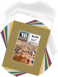 Mat Board Center, 8x10 for 5x7 Mix Color Picture Mat Sets by MatBoardCenter