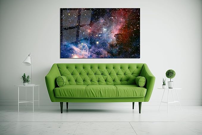 SpiritualHands Stunning Nebula Tempered Glass Wall Art Painting - Image 8