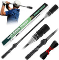 MIKOSI New Upgrade Golf Swing Trainer, Golf Grip Trainer for Warm Up, Adjustable Speed Controller Training Aid for Right Handed Golfers, Golf Swing Aid with Ergonomic Grip, Indoor & Outdoor Use