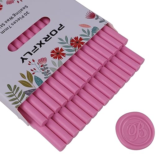 30 Pieces 7mm Sealing Wax Sticks by PORXFLY