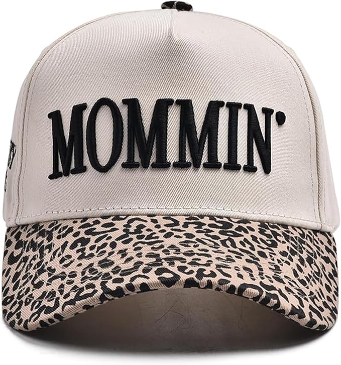 Mommin Trucker Hat,Vintage Two-Tone Women's Baseball Cap with Mama Hat Mothers Day Great Gifts for Mom Wife Stepmom
