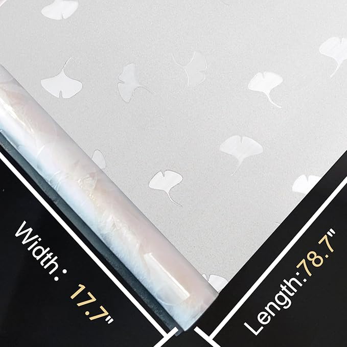 Window Privacy Film Decorative for Front Door, Bathroom Static Cling Stained - Image 7