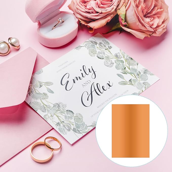 PATIKIL 11.7x8.3" Hot Stamping Foil Paper Sheet, 20 Sheets A4 Heat Transfer Hot - Image 4