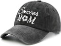Waldeal Women's Adjustable Embroidered Soccer Mom Hat Washed Baseball Dad Cap