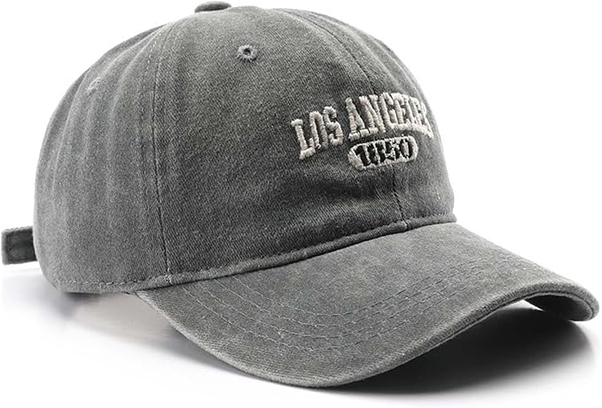 Los Angeles Hat Vintage Cotton Baseball Cap Unisex Dad Hat Sun Hat for Men and Women