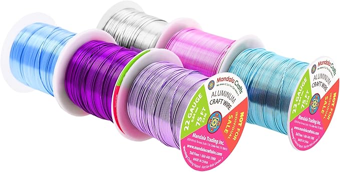 Mandala Crafts 22 Gauge Anodized Aluminum Craft Wire - Image 2