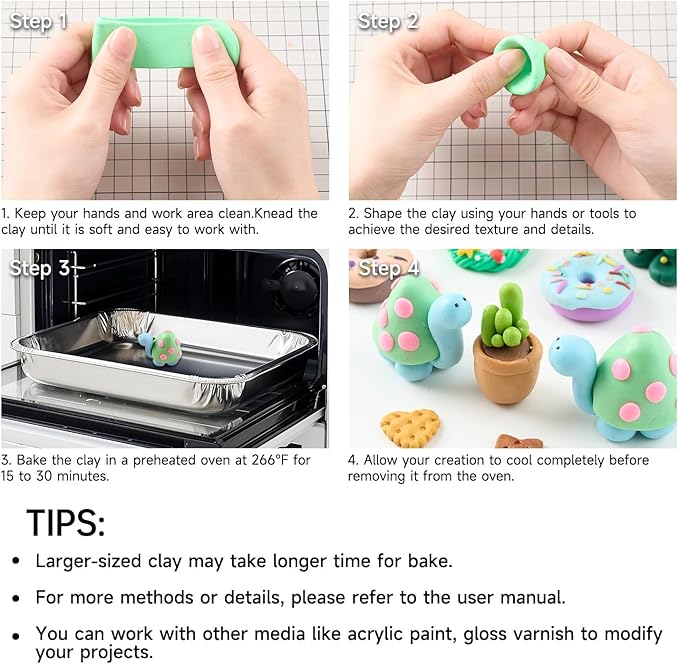 Shuttle Art 82 Colors Polymer Clay Kit - Image 8
