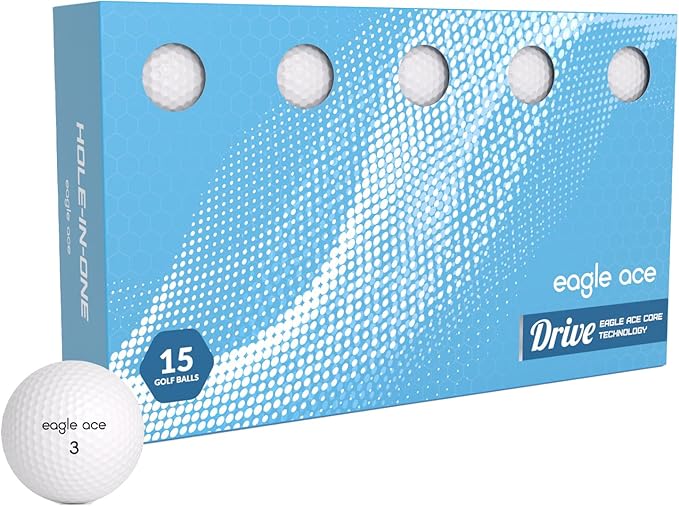 Eagle Ace™️ Drive Golf Balls-2 Layers-Maximum Distance,Optimal Spin Control (2024 Version