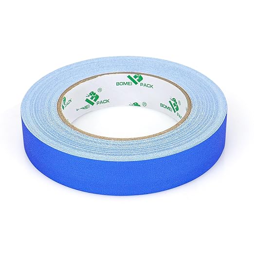 BOMEI PACK Blue Gaffer Tape, Matte Non-Reflective, 1inch x 30yds No Residue - Image 2