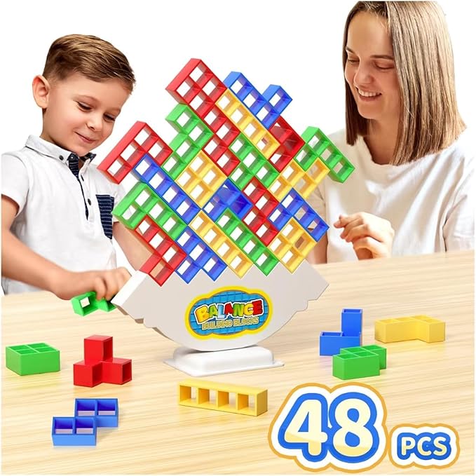 48 Pcs Game Gifts, Balance Stacking Blocks Game，Perfect by Unknown
