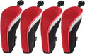 Andux Mesh Golf Hybrid Club Head Covers with Dial Number Tags, 4pcs/Set