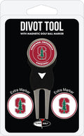 Team Golf NCAA Unisex-Adult Team Golf NCAA Divot Tool with 3 Golf Ball Markers Pack, Markers are Removable Magnetic Double-Sided Enamel