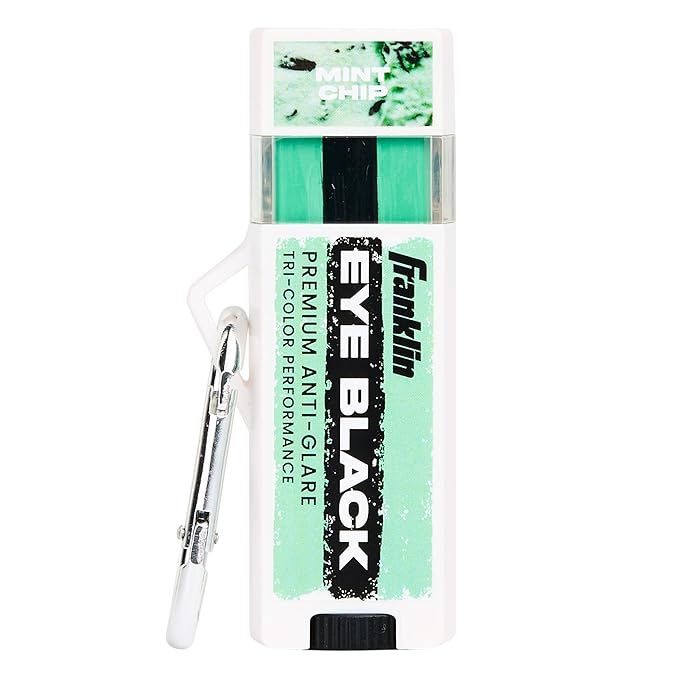 Franklin Sports Eye Black Stick - Baseball Softball + Football Eye Black for Kids + Adults - Sun Glare Reduction - Mint/Black